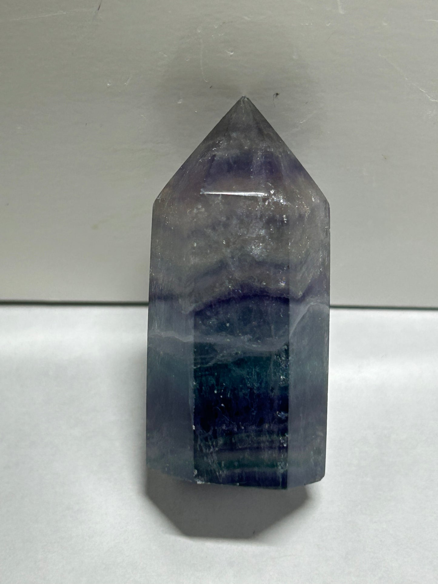 Rainbow Flourite Polished Point Tower Crystal (2)