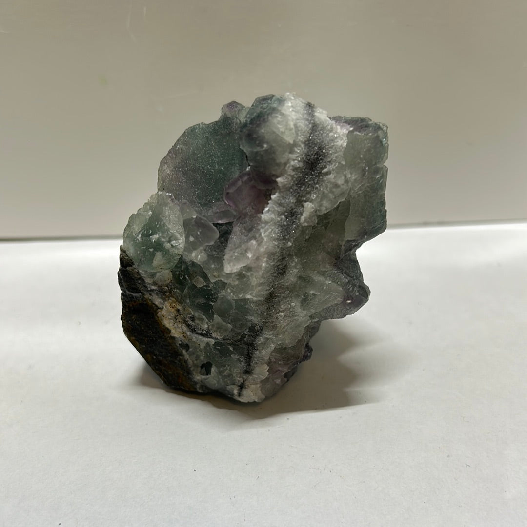 Green Flourite Raw Specimen Cluster