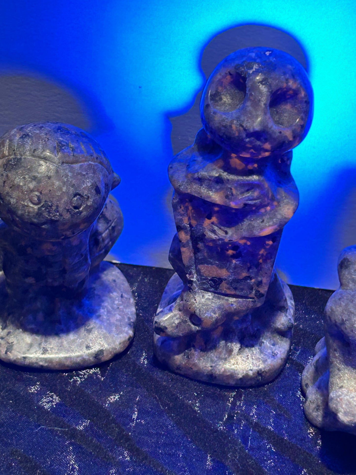 Nightmare Before Christmas UV Reactive Yooperlite Carvings