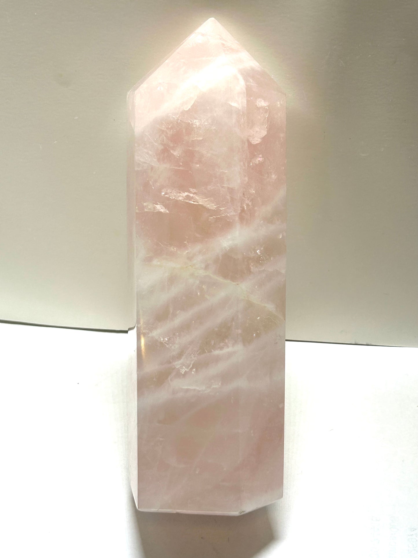 Rose Quartz Heart Chonky Statement Tower Self Love Crystal