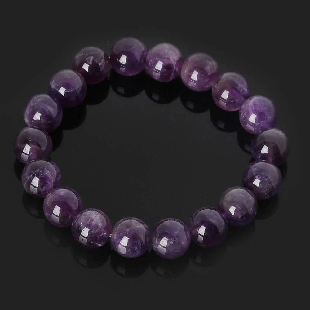 Crystal Healing Bracelets Round Beaded  on Stretchy Cord 6mm 8mm