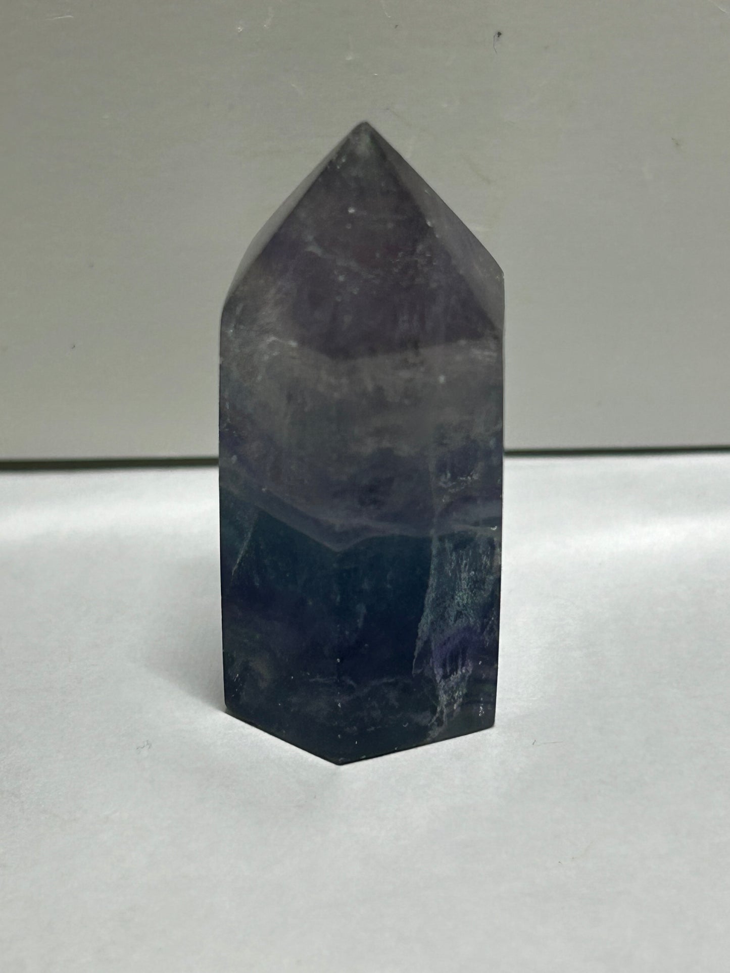 Rainbow Flourite Polished Point Tower Crystal (2)