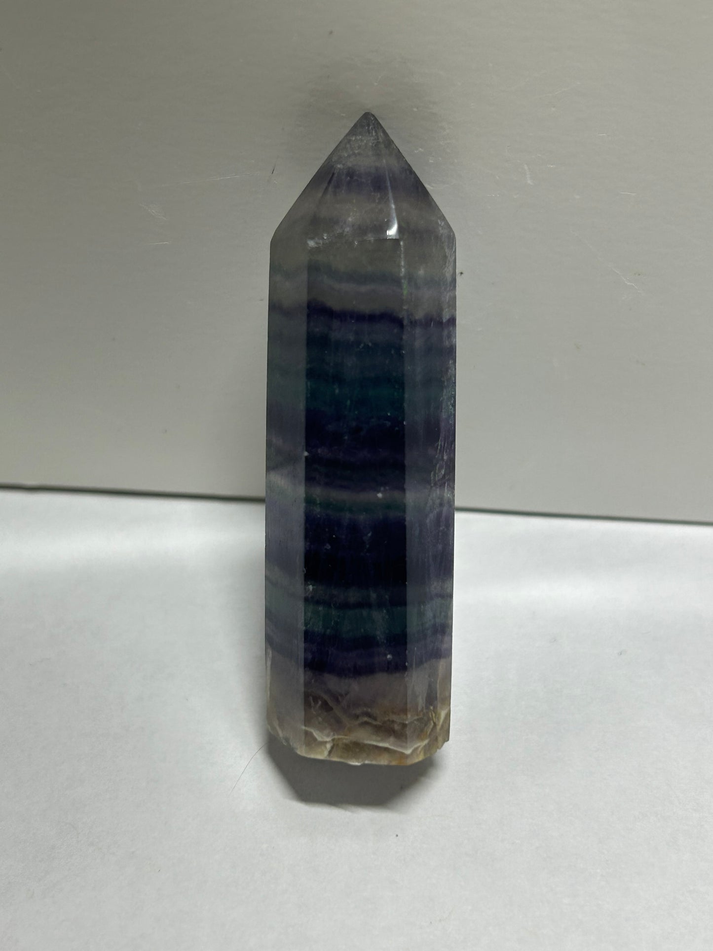 Rainbow Flourite Polished Point Tower Crystal (6)