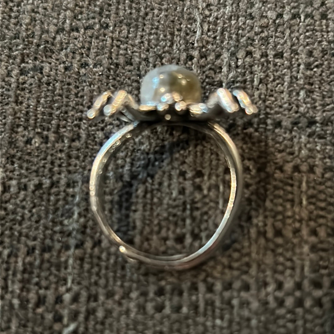 Labradorite Adjustable Spider Ring