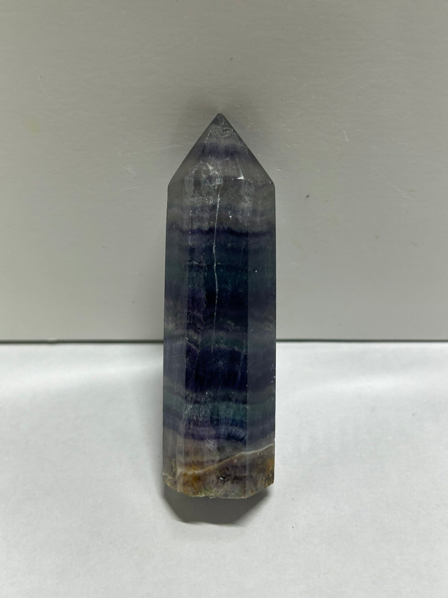 Rainbow Flourite Polished Point Tower Crystal (6)