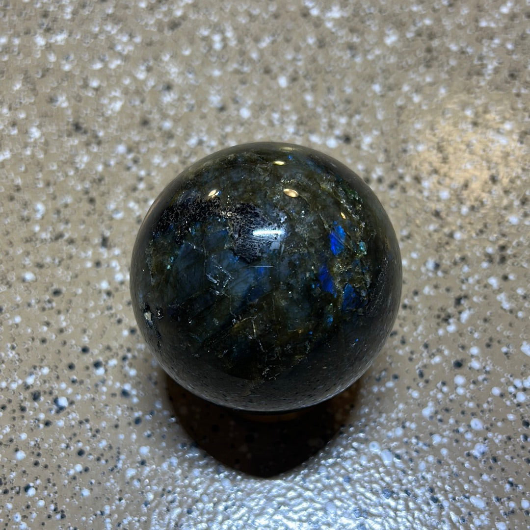 Labradorite Sphere Crystal Flash Transformation