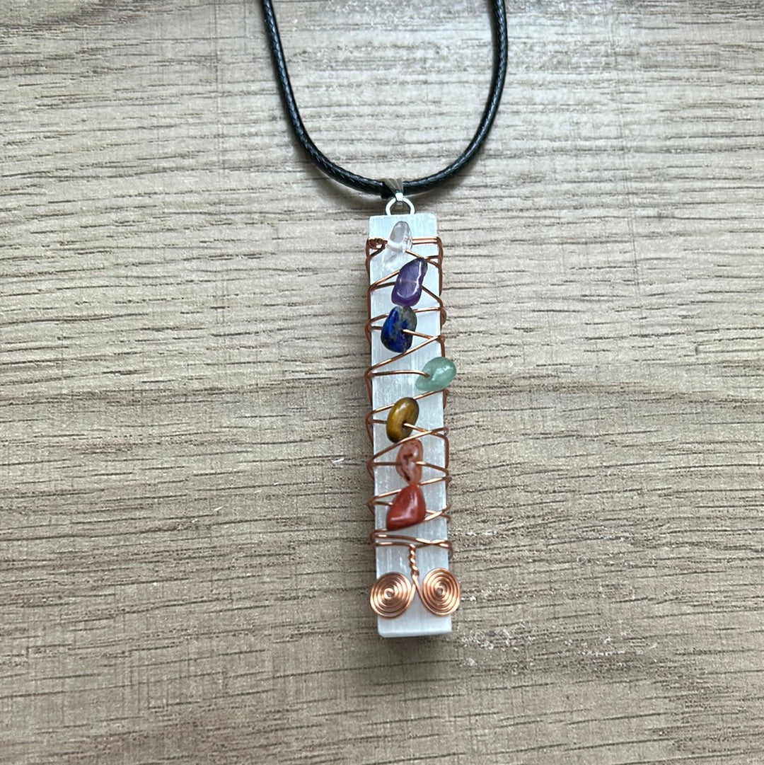 Beginner Crystal Gift Chakra Necklace