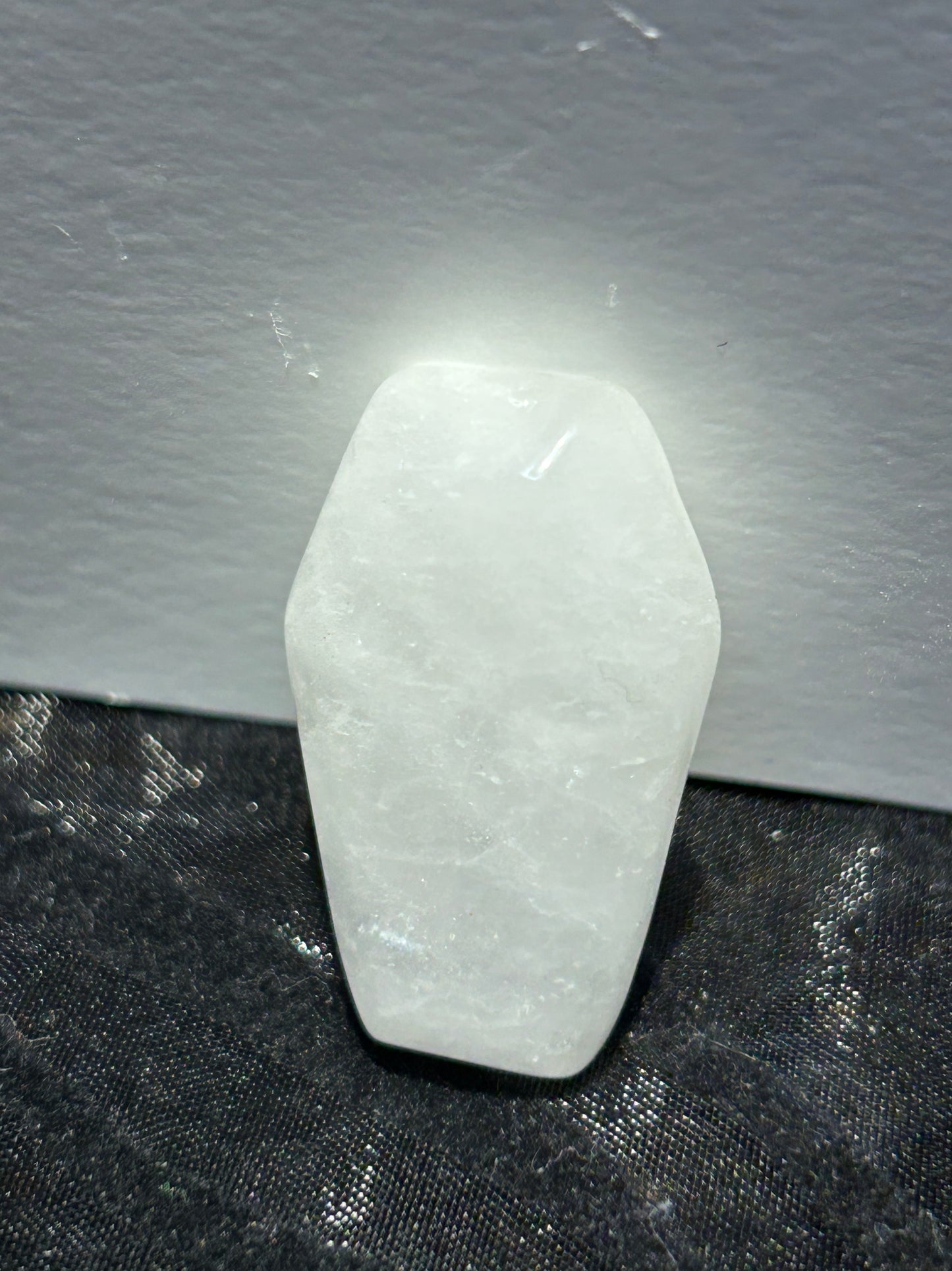 Crystal Gemstone Mini Coffin Carvings 1”