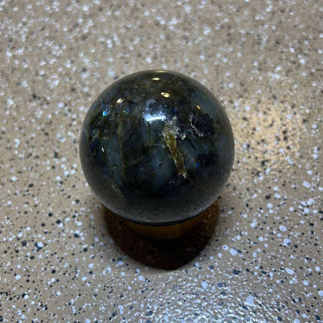 Labradorite Sphere Crystal Flash Transformation