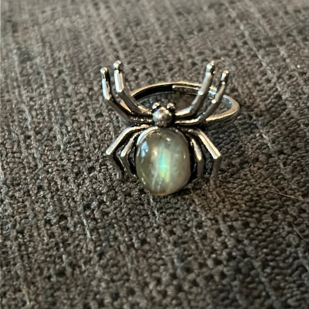 Labradorite Adjustable Spider Ring