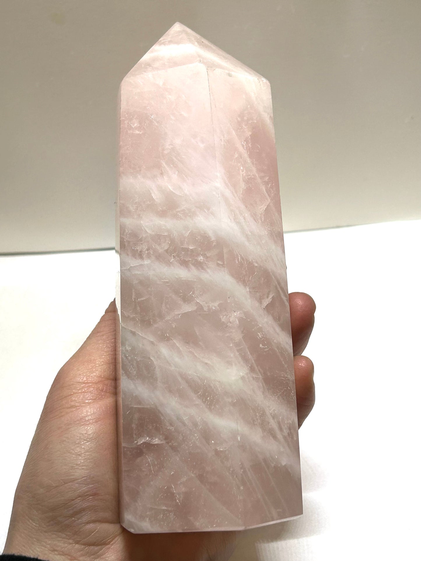 Rose Quartz Heart Chonky Statement Tower Self Love Crystal