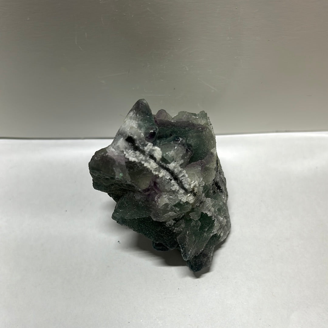 Green Flourite Raw Specimen Cluster