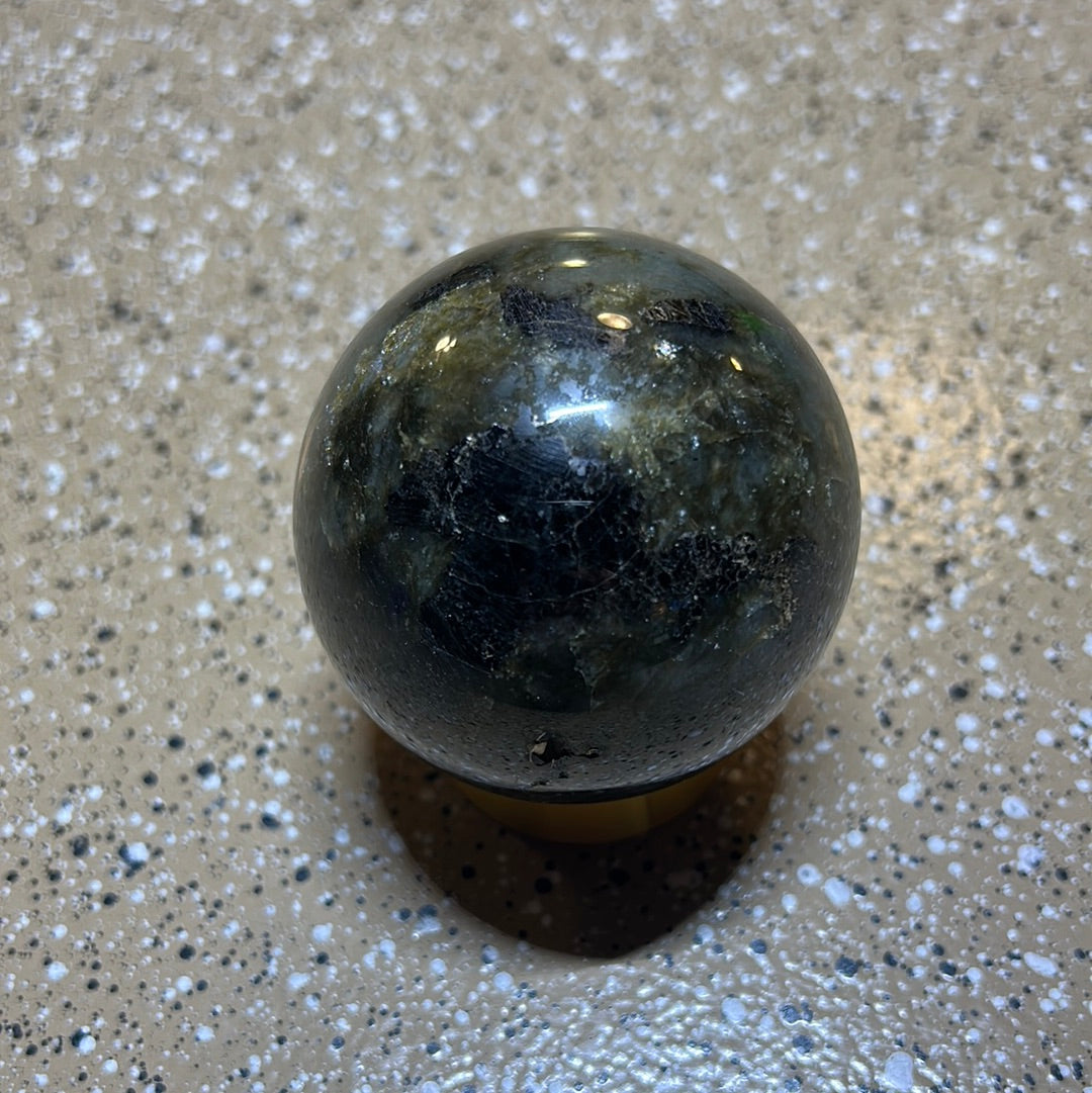 Labradorite Sphere Crystal Flash Transformation