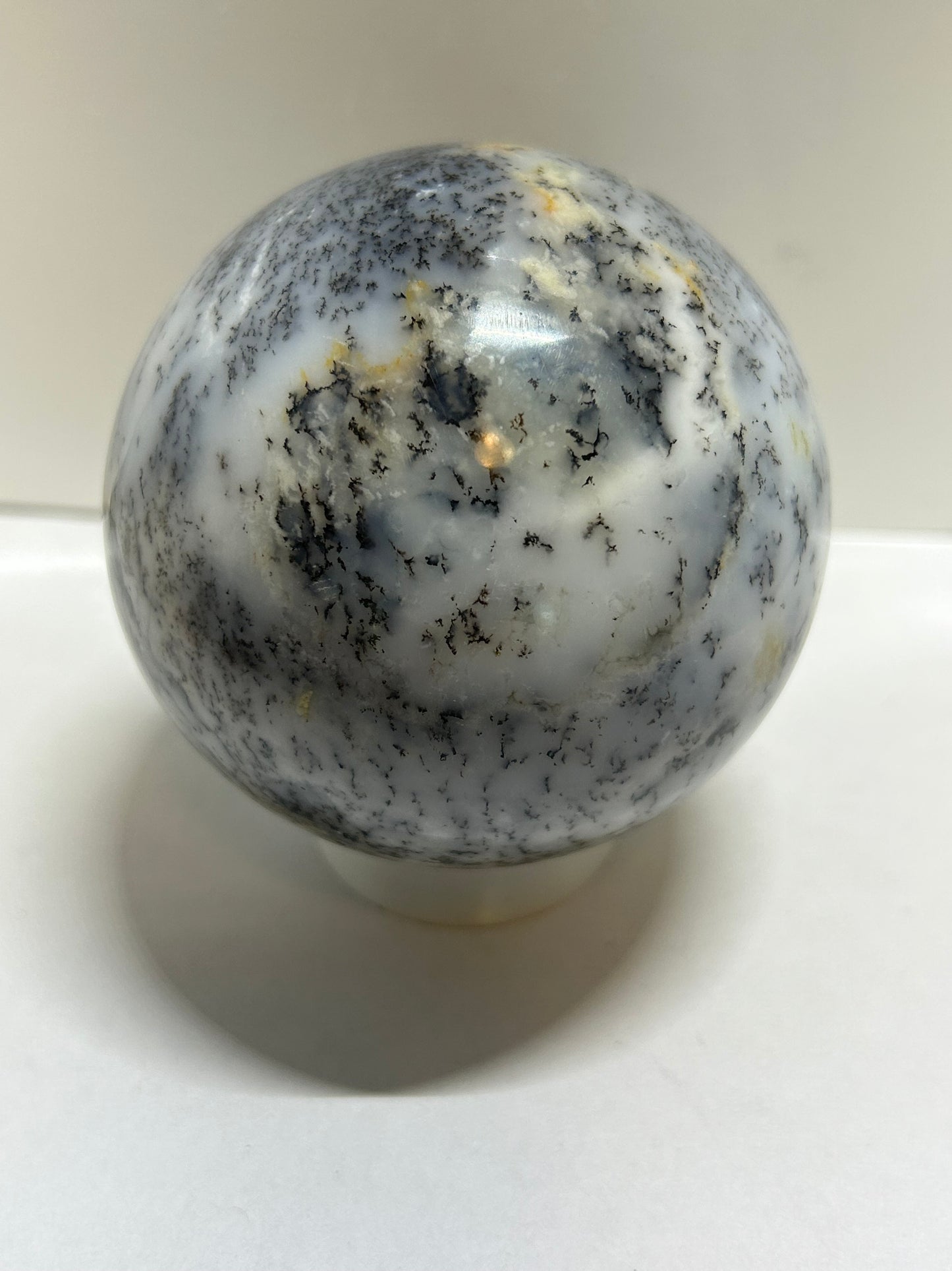 Dendritic Agate Sphere Carving Stone Crystal