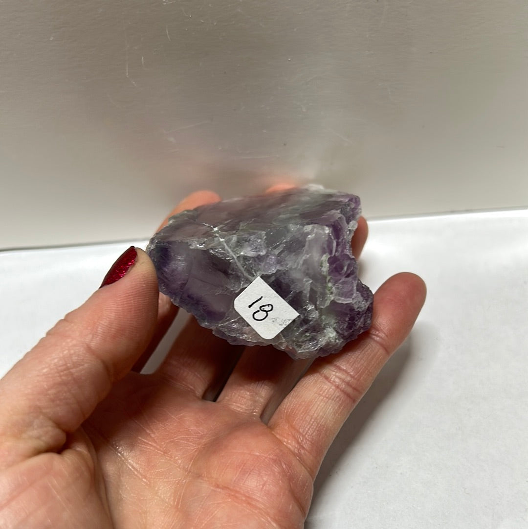 Rainbow Flourite Raw and Polished Freeform