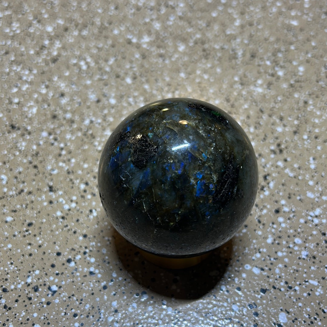 Labradorite Sphere Crystal Flash Transformation