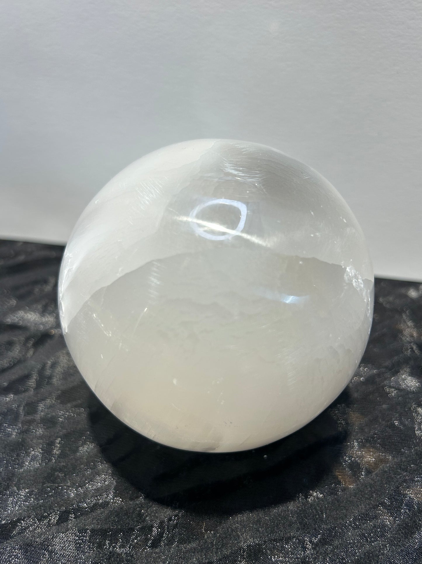 Selenite Large Sphere Cleansing Charging Crystal