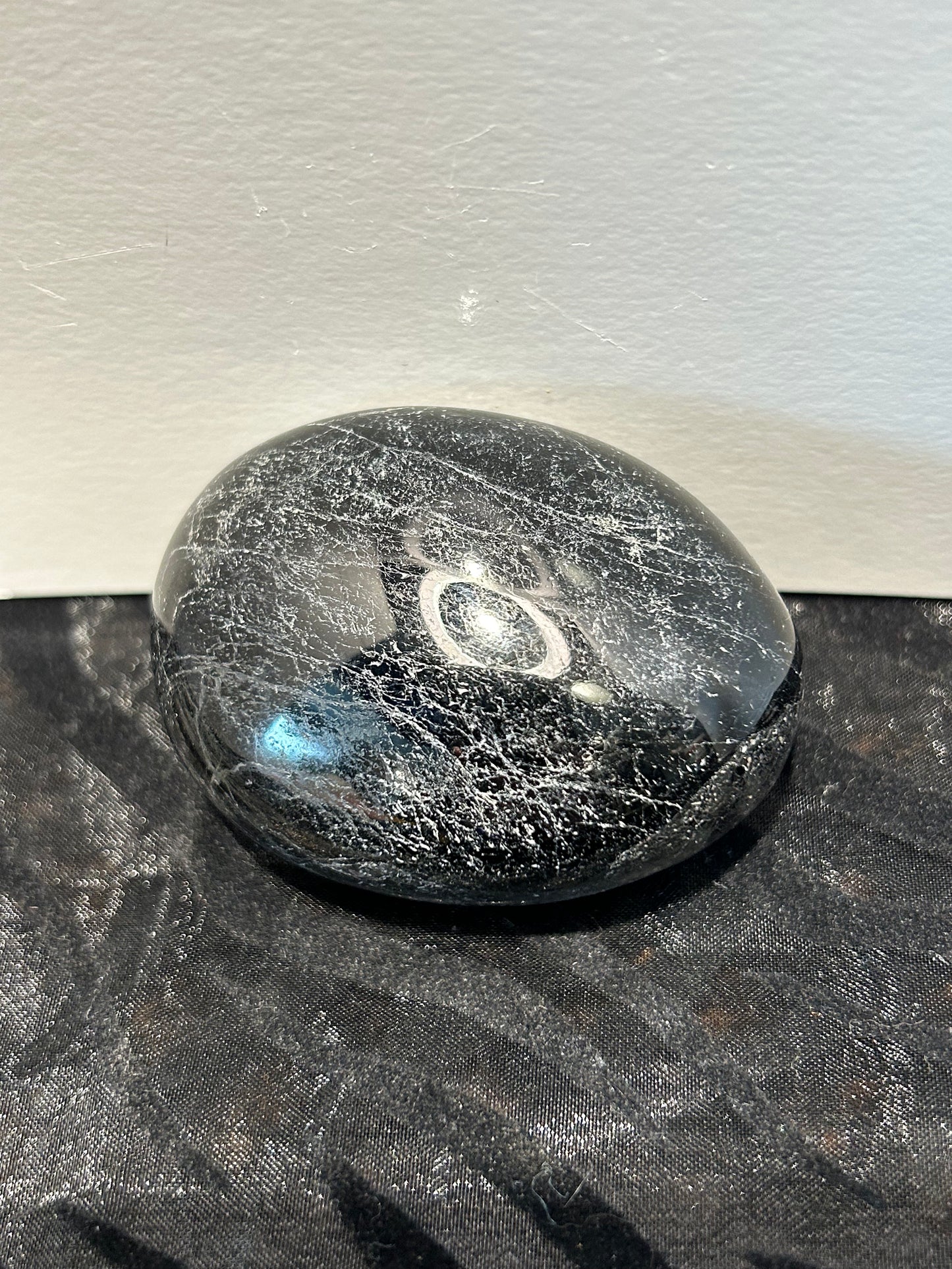 Black Tourmaline Palm Stone for Protection