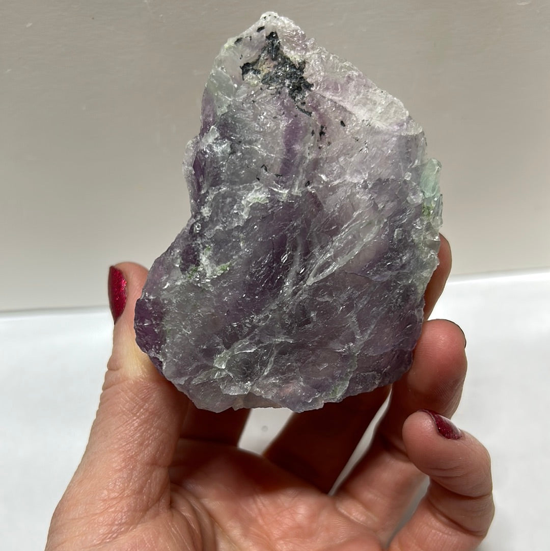 Rainbow Flourite Raw and Polished Freeform