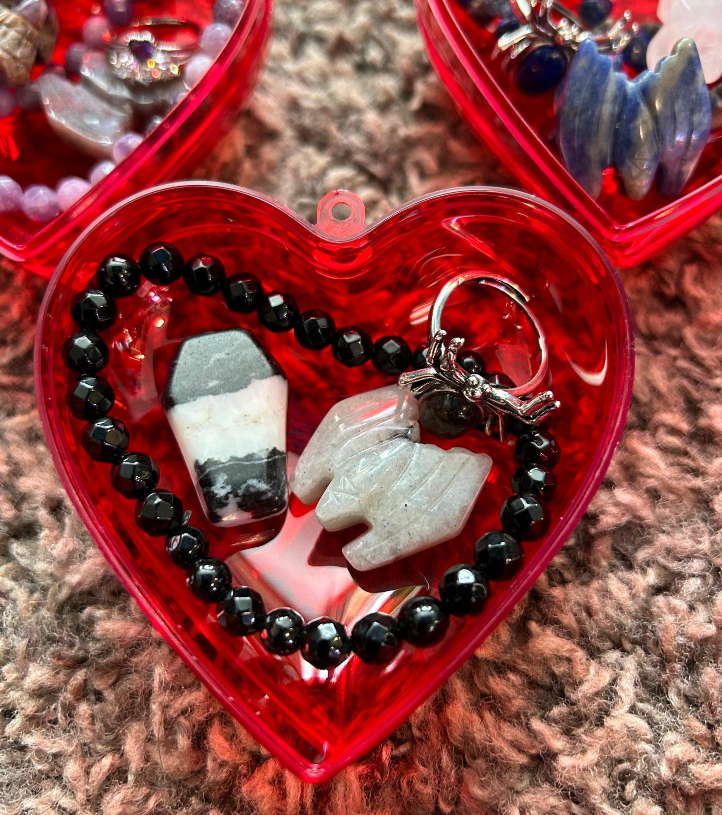 Spooky Heart Bundles Crystals Jewelry Chapstick Valentines Day