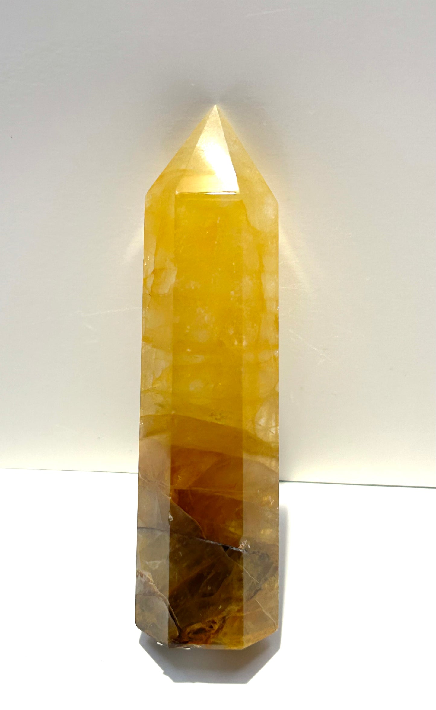 Golden Healer Yellow Hematoid Quartz Tower Crystal Point