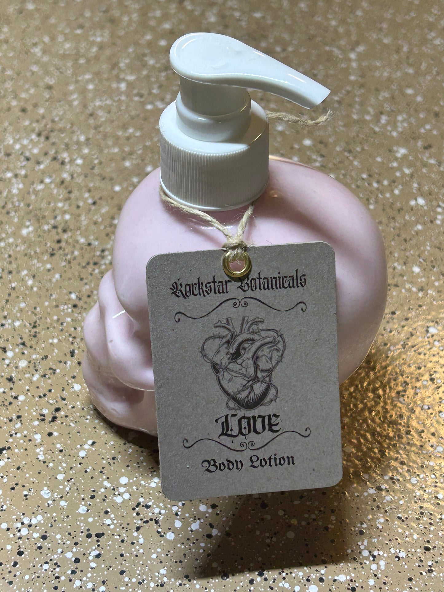 "Love" Rose & Chamomile Lotion & Soap Bundle Skull Bottle Anatomical Bar