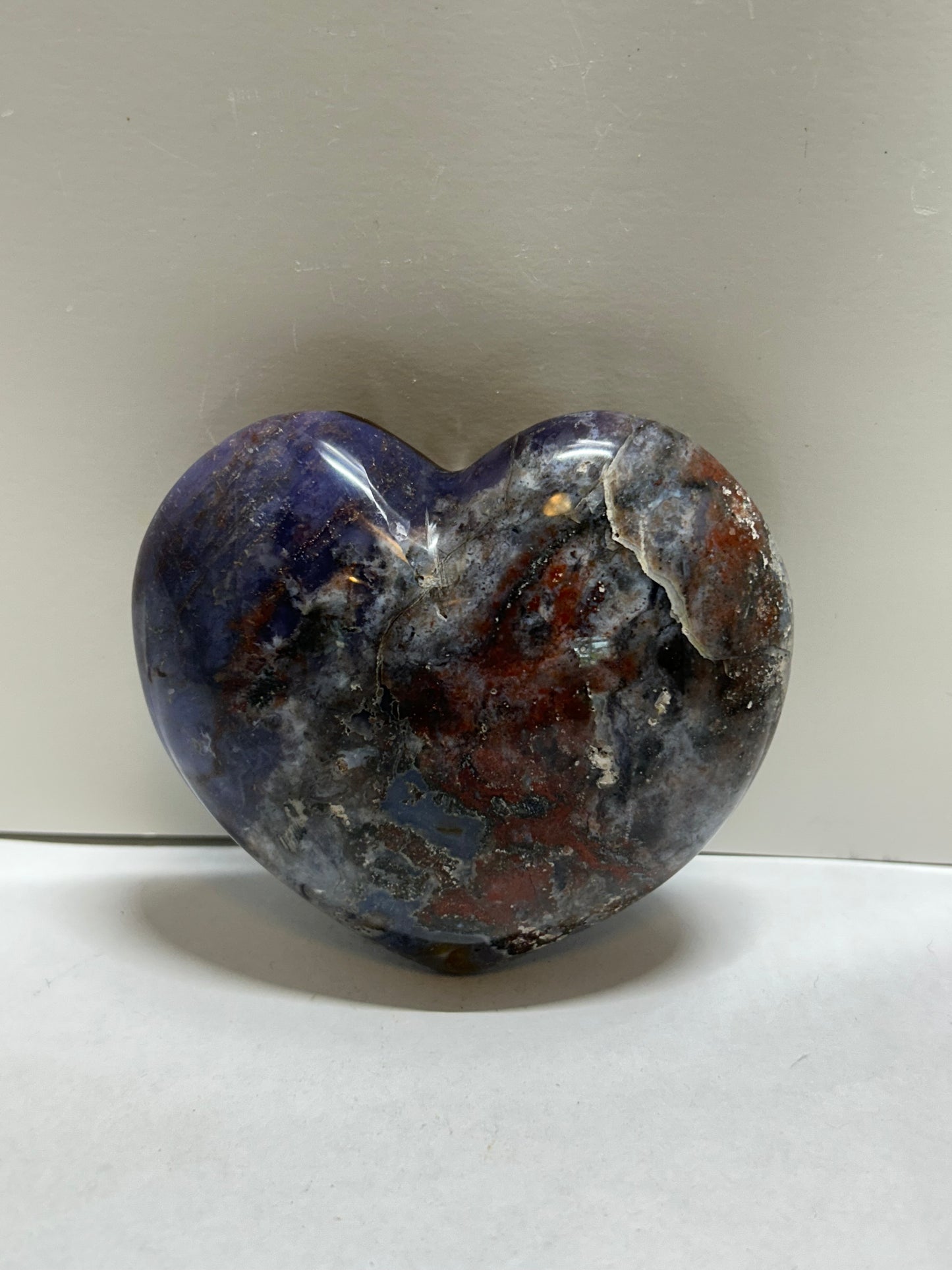 Cosmic Galaxy Jasper  Heart Palm Stone Crystal Gemstone