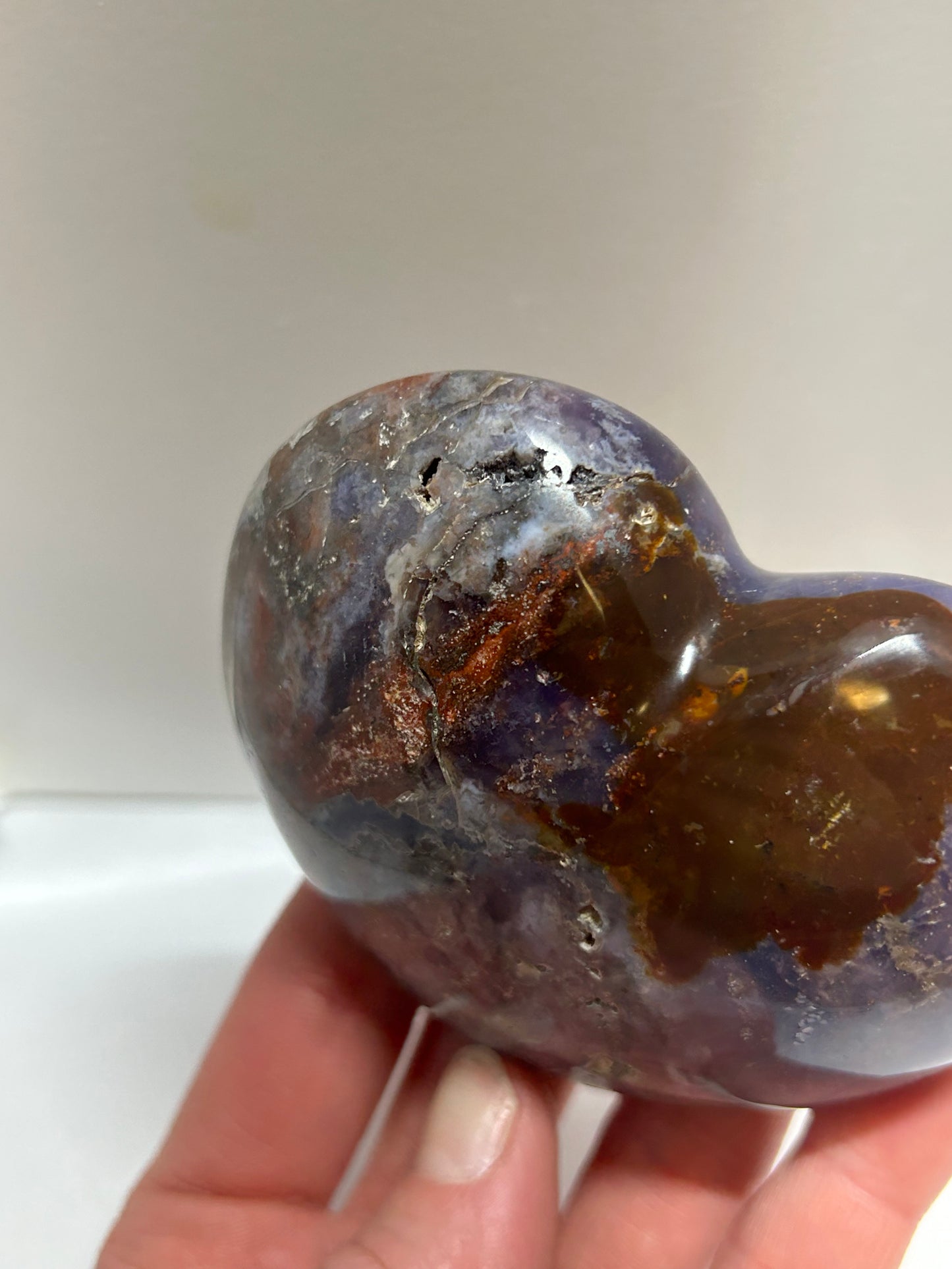 Cosmic Galaxy Jasper  Heart Palm Stone Crystal Gemstone