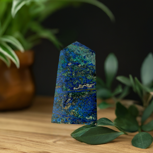 Azurite Malachite Tower Freeform Small Crystal A