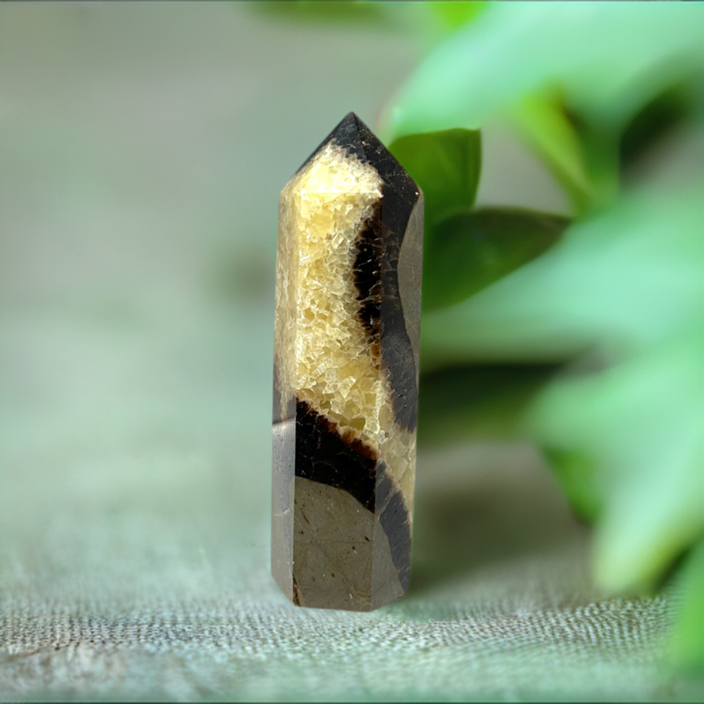 Septarian Polished Crystal Point Tower