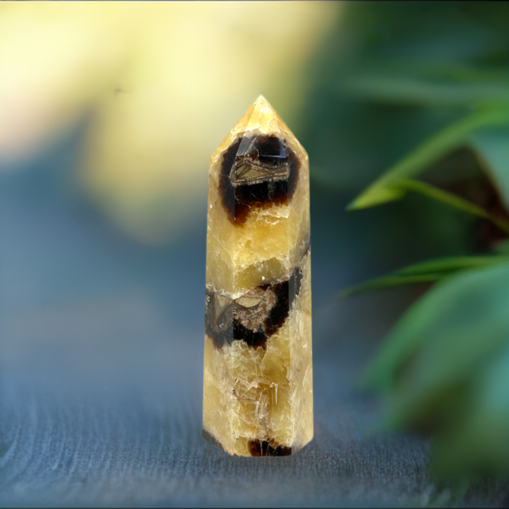 Septarian Polished Point Tower Crystal
