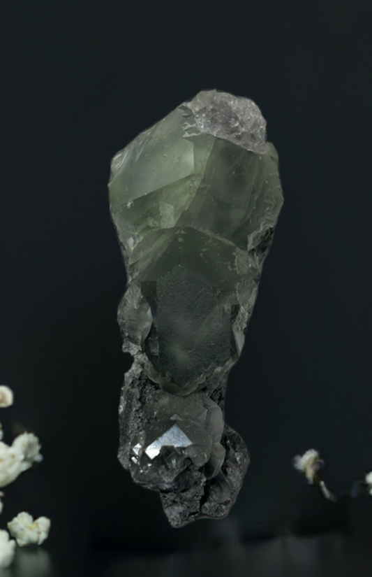 Green Flourite Raw Specimen Cluster Crystal