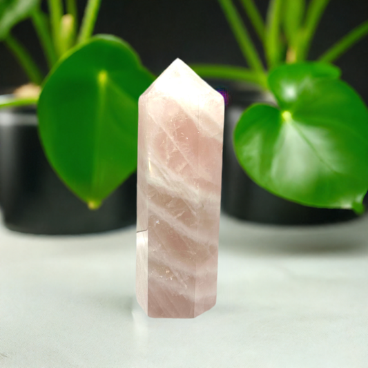 Rose Quartz Heart Chonky Statement Tower Self Love Crystal