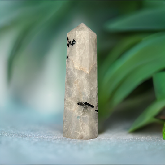 Rainbow Moonstone Tower  Crystal Obelisk