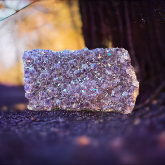 Huge Amethyst Cluster Slab Statement Display Piece