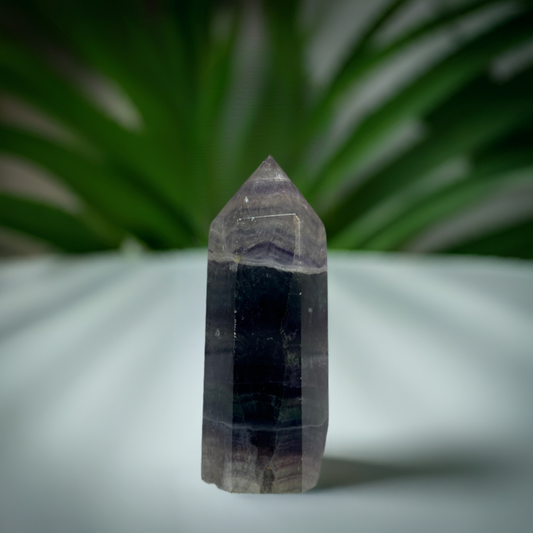 Rainbow Flourite Polished Point Tower Crystal (15)