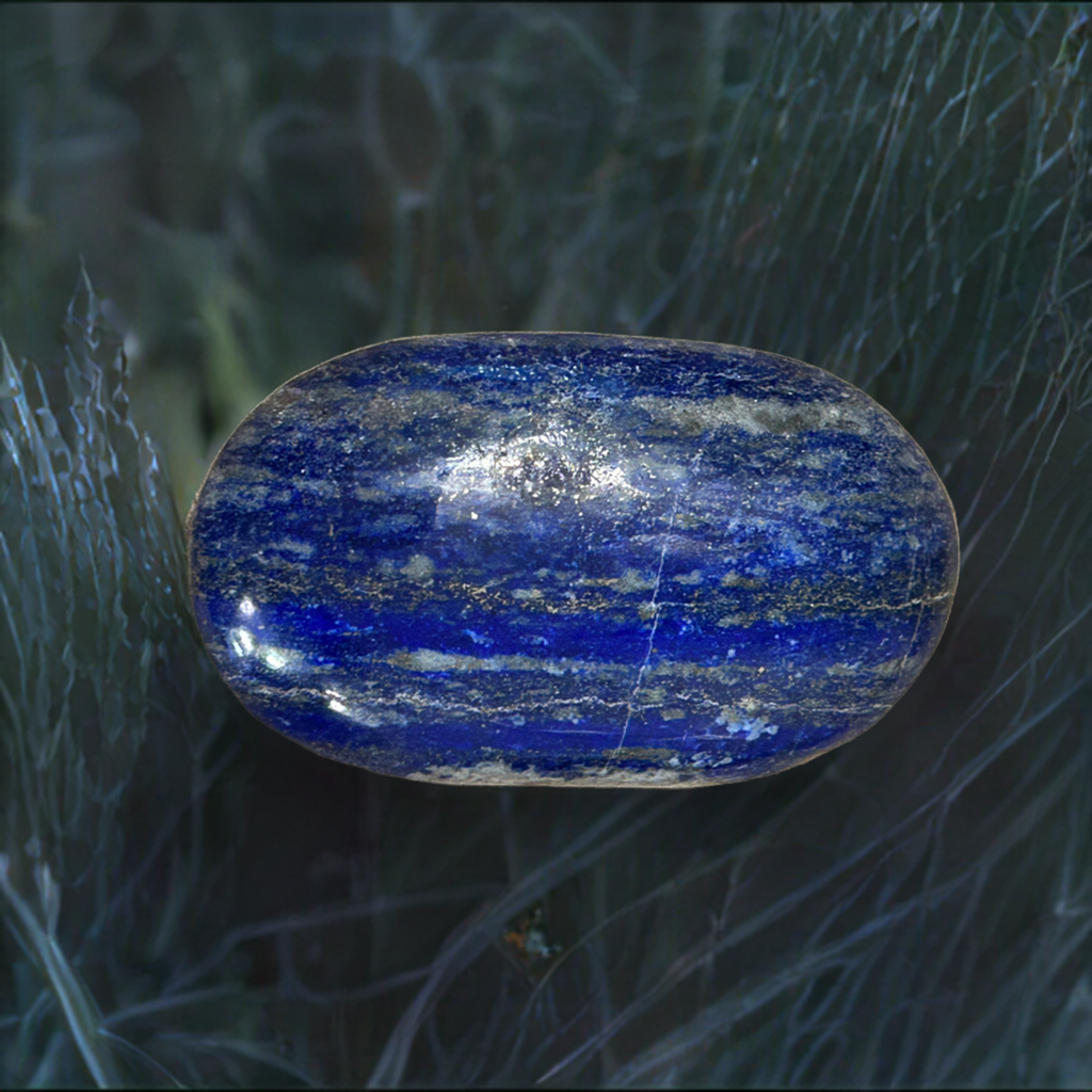 Lapis Lazuli Palm Stone Meditation Crystal